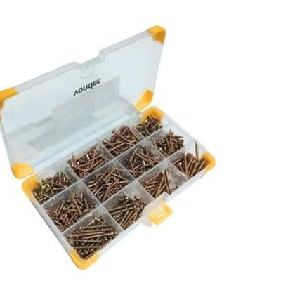 Maleta com Parafusos Chipboard 500 pç